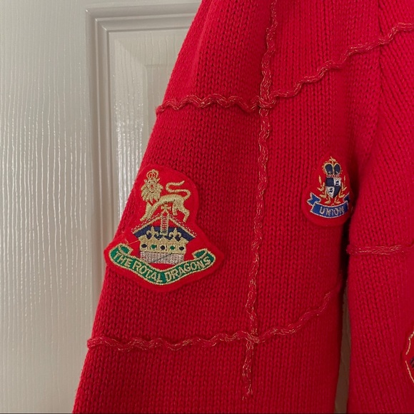 Vintage Abercrombie & Fitch, red patch cardigan - medium - Picture 6 of 8